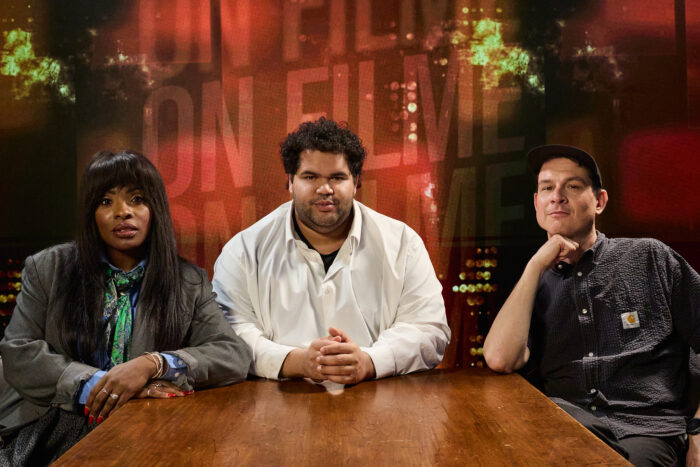 Dans l'ordre: Anne-Lovely Etienne, Mounir Kaddouri, Simon Coutu